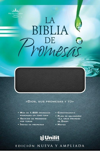 Biblia De Promesas Rvr1960, Piel Especial Negro