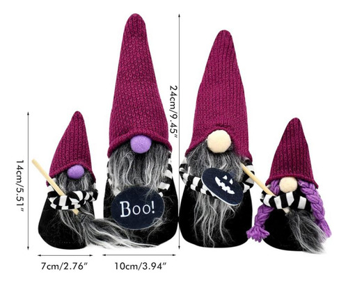 Muñecas De Peluche Con Forma De Enano Brujo Para Halloween,