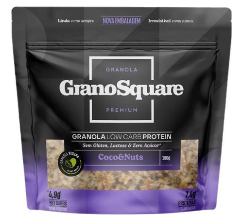 Granola Coco E Nuts Low Carb Granosquare 200g - Sem Glúten