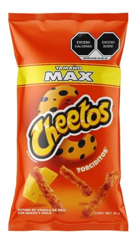 Cheetos Sabritas Torciditos Tamaño Max 90g 3pzas