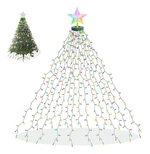 - 2025 Luces For Árbol De Navidad Con 8 Modos De Iluminación