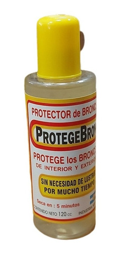 Protector De Bronces Barniz P/ Metales Protegebron X 120 Cc