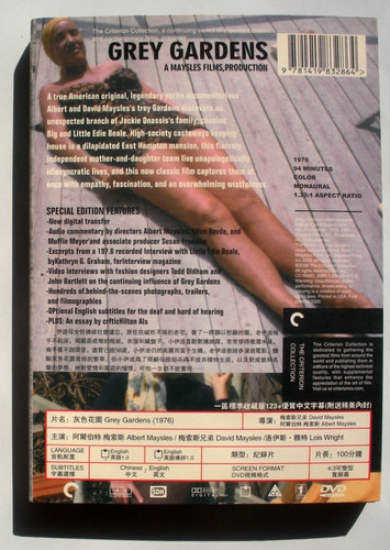 Dvd - Grey Gardens - Maysles Brothers - S/subt Español (Usado)