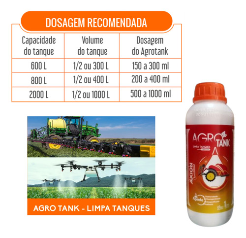 Limpa Tanque Drone Pulverizador Agrotank 1 L Puridiesel