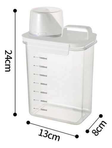Contenedor De Caja De Almacenamiento De Alimentos De 1800ml