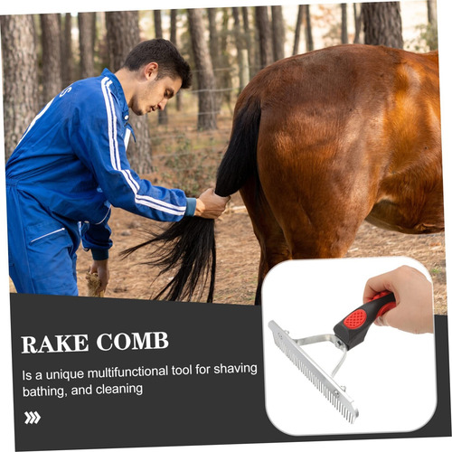Peine De Limpieza De Pelo De Caballo Cepillo Bañar Caballos