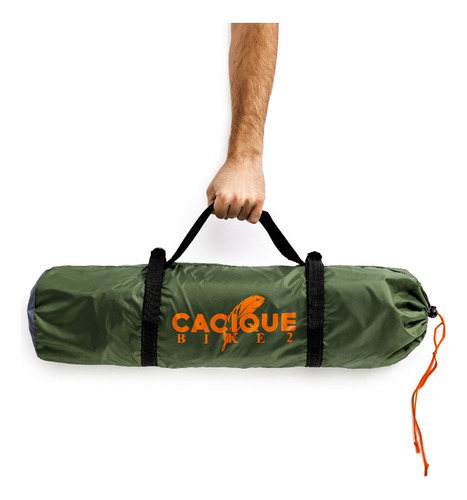 Imagen 4 de 10 de Carpa Cacique Igloo Bike 2 Dos Personas - Compacta Y Liviana