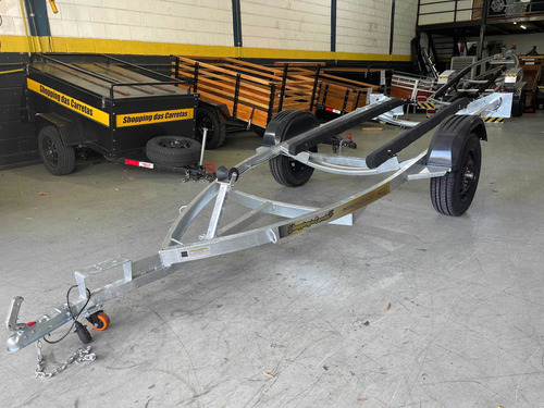 Carretinha Para Jet Ski Galvanizada Com Eixo Torção Mariner