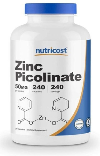 Nutricost Zinc Picolinate / Picolinate, 50mg, 240 Cap