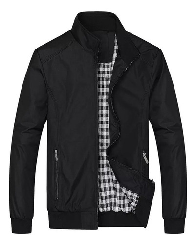 Chaqueta Casual Lisa De Talla Grande Para Hombre