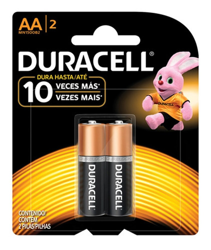 Pilas Duracell Aa Pack X 2 Unidades Super Oferta! Febo