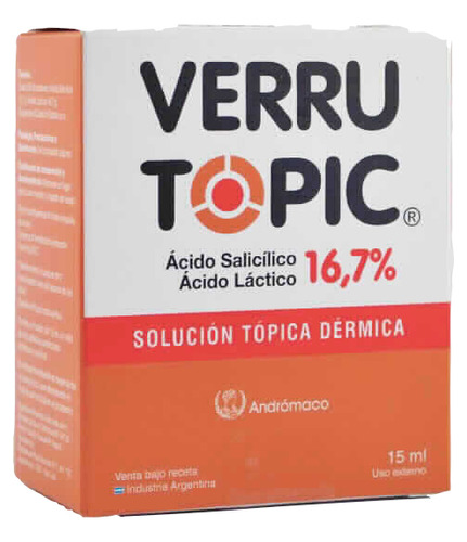 Verrutopic® Tratamiento Verruga Solución Tópica Dérmica 15ml