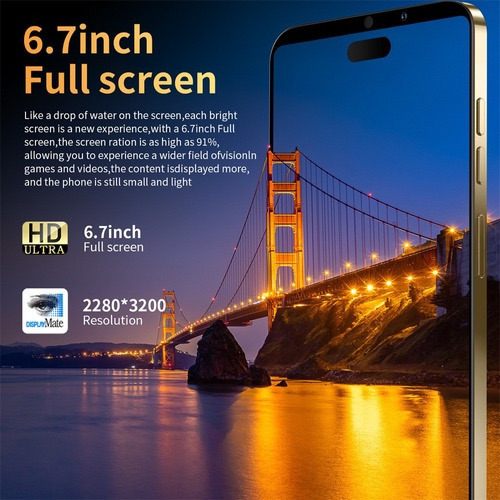 Teléfono Inteligente I14 Pro Max Android 6.7 Pulgadas Blanco