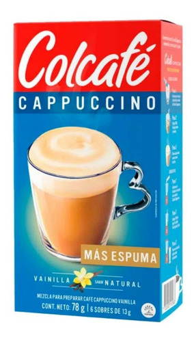 Capuchino Vainilla Colcafe 72g 