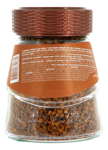 Café Liofilizado Juan Valdez Chocolate Frasco 95gr