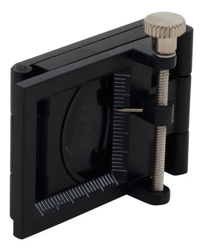 Imagem 3 de 6 de Lupa 8x Conta Fios Escala 2 Leds 25 Mm