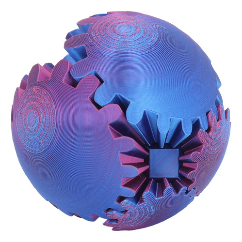 La Bola Gear Sphere De Color Azul Impresa En 3d Alivia El Es