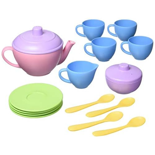 Juego De Té, Rosa Cb - Juego De Simulación De 17 Piez...