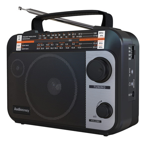 Radio Transistor De Radio Multibanda Am/fm/sw1-2 Ac O Funcio