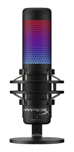 Micrófono HyperX QuadCast S Condensador Omnidireccional color black