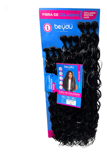 Cabelo Cacheado Toque Suave Miga Sua Loka Be You 9 Telas Cor 1b Preto