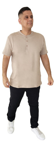 Camiseta Hering Masculina Algodão Especial Caqui 4fxqhmjen