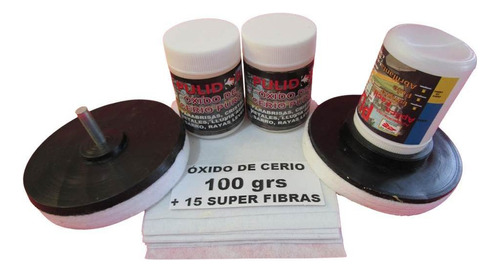 Oxido De Cerio Al 2x1 Pule Parabrisas Cristal Metal Faros