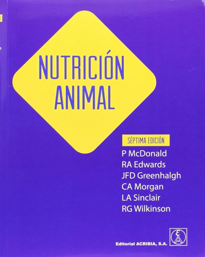 Nutricion Animal 7âª Edicion - Mcdonald