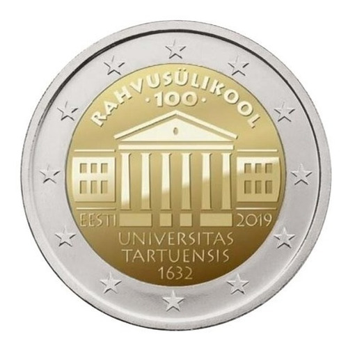 Estônia 2019 - Universidade De Tartu - 2 Euros Com - F C