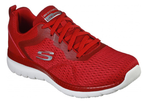 Zapatilla Mujer Bountiful Quick Path Rojo Skechers