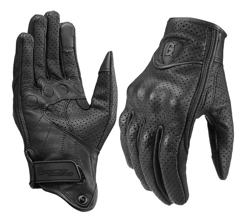 Piel De Cabra Guantes De Moto De Cuero De Verano Para