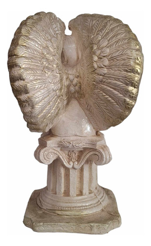 Querubín Ángel De 42 Cm Para Decoración Clásica Y Espiritual Blanco