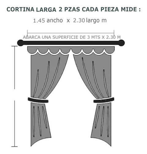 Cortinas Largas Blackout Cortinas Bloquea La Luz Y Ruido