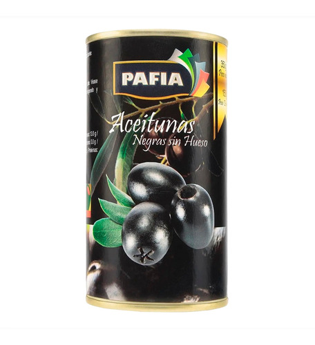 Aceitunas Negras Sin Hueso Pafia 350g