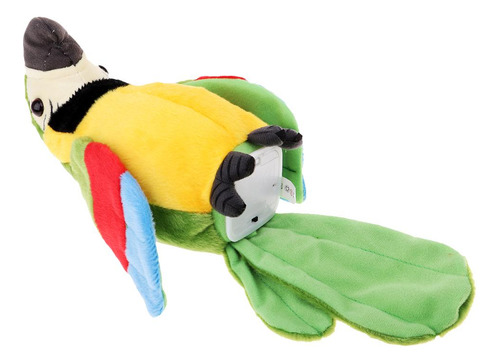 Juguete De Felpa Loro De Repetición (rojo / Verde Verde
