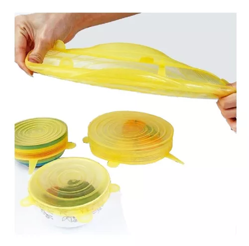 Tapas elásticas de silicona Albal® para cubrir la comida de forma  sostenible.