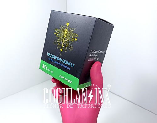 Tattoo Cartuchos Pen Yellow D. Membrana X 5unid Liner Shader