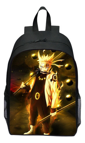 Mochila Escolar Primaria Naruto 3d De 16 Pulgadas 220 .