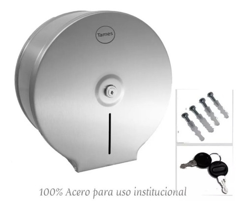 Dispensador En Acero De Papel Higiénico Para Instituciones