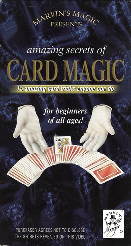 Amazing Secrets Of Card Magic Vhs Importado Magia Cartas