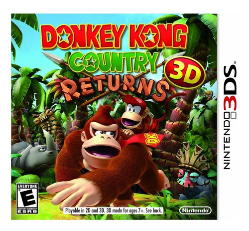 Donkey Kong Country Returns - Nintendo 3ds Sellado Nuevo 