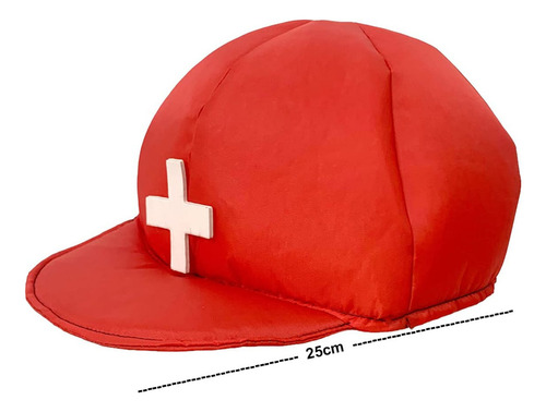 Boné Chapéu Vermelho Salva Vidas Fantasia Carnaval Bloquinho