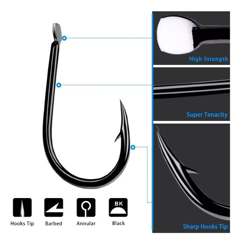 Kit Anzuelo Set Pesca 5 Anzuelos Pesca Anzuelos De Pesca #14
