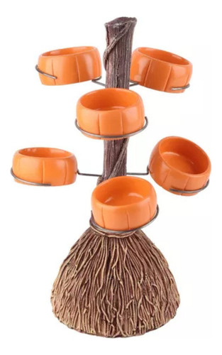 Soporte Para Aperitivos De Halloween Con Forma De Calabaza,