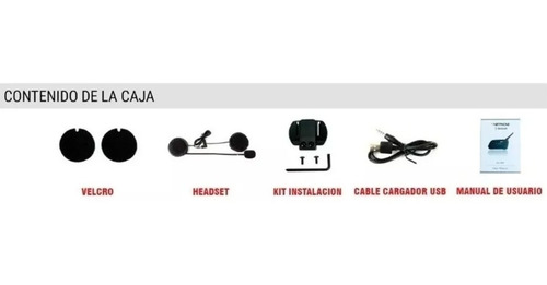Imagen 9 de 10 de Intercomunicador V6 Pro Ejeas Casco Bt Moto No Scala Cardo
