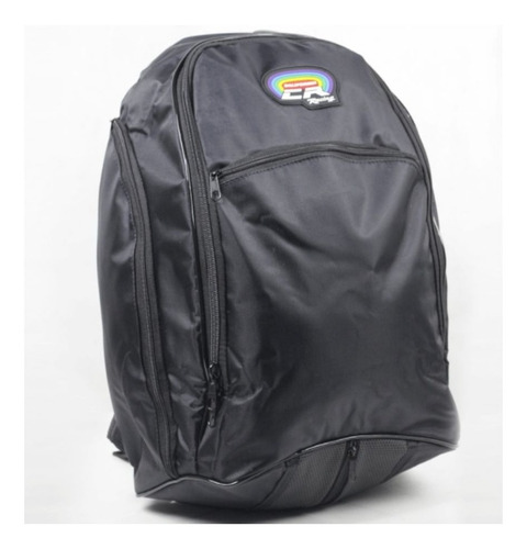 Mochila California Racing Com Capa De Nylon Preta