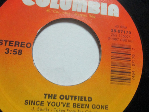 Mundo 45 Vinilo The Outfield Since You`ve Been Gone