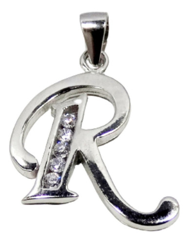 Imagen 7 de 10 de Dije Plata 925 Con Tu Inicial Cristales Swarovski Garantía