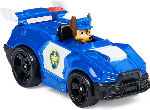Paw Patrol Vehículo Con Figura Chase Movie True Metal