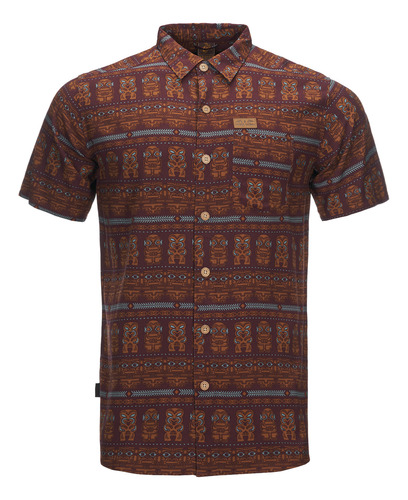 Camisa Hombre Haka Honu Good Karma Terracota